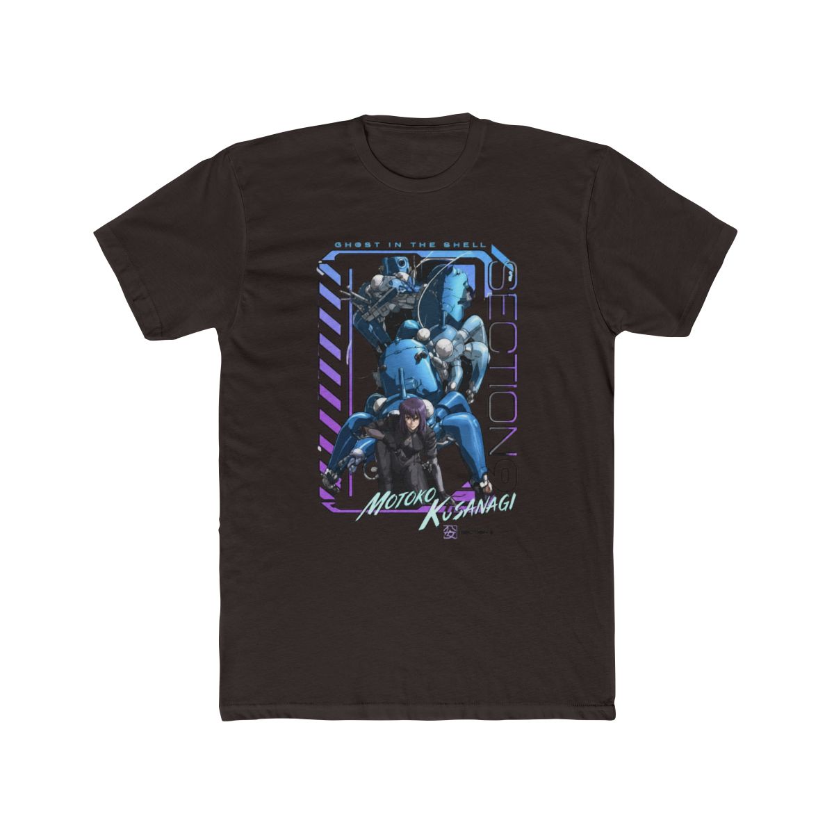 Ghost in the Shell Section 9 Motoko Kusanagi T Shirt - alternate angle 2, merchandise