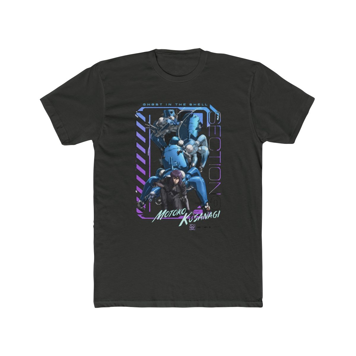 Ghost in the Shell Section 9 Motoko Kusanagi T Shirt - alternate angle 5, merchandise