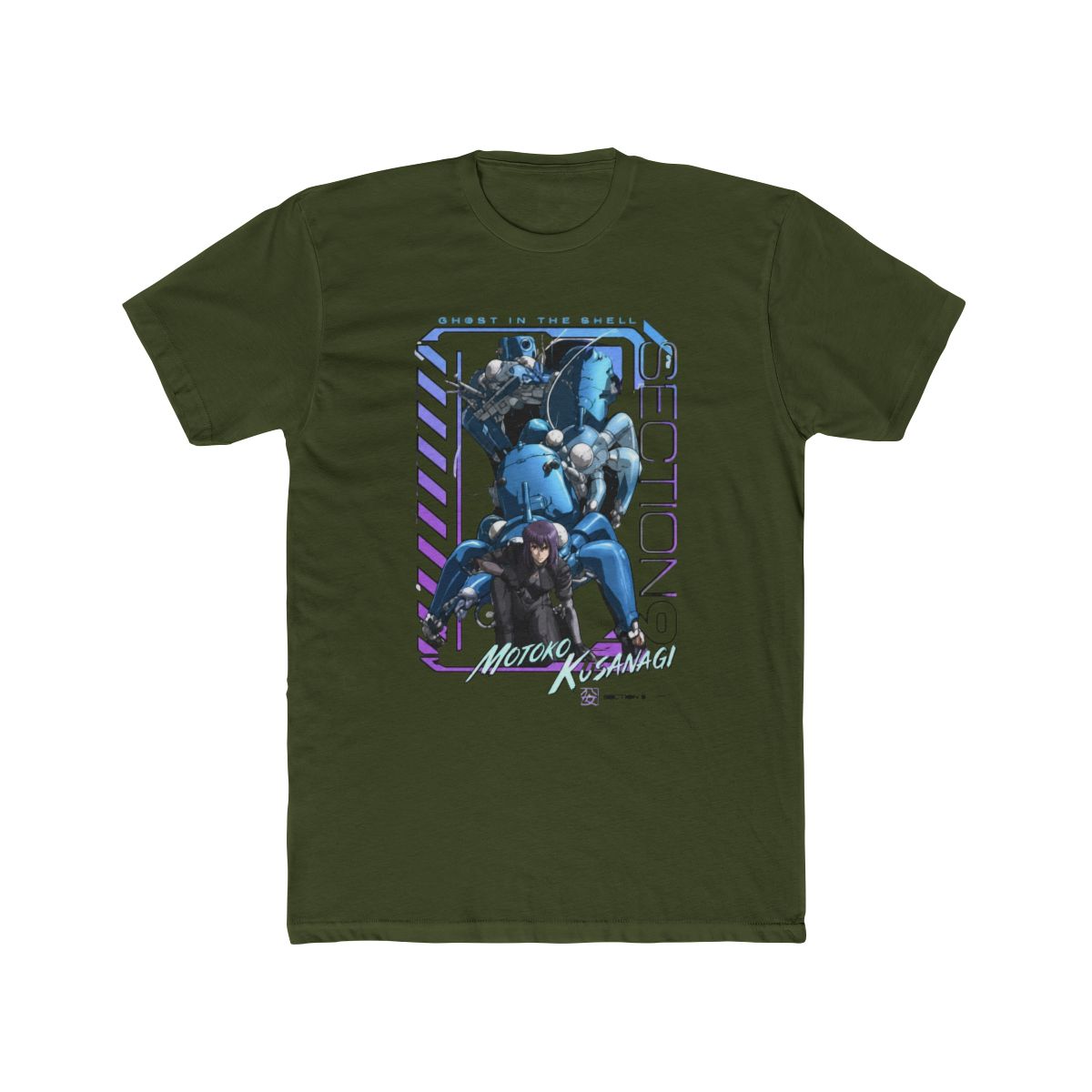 Ghost in the Shell Section 9 Motoko Kusanagi T Shirt - alternate angle 4, merchandise
