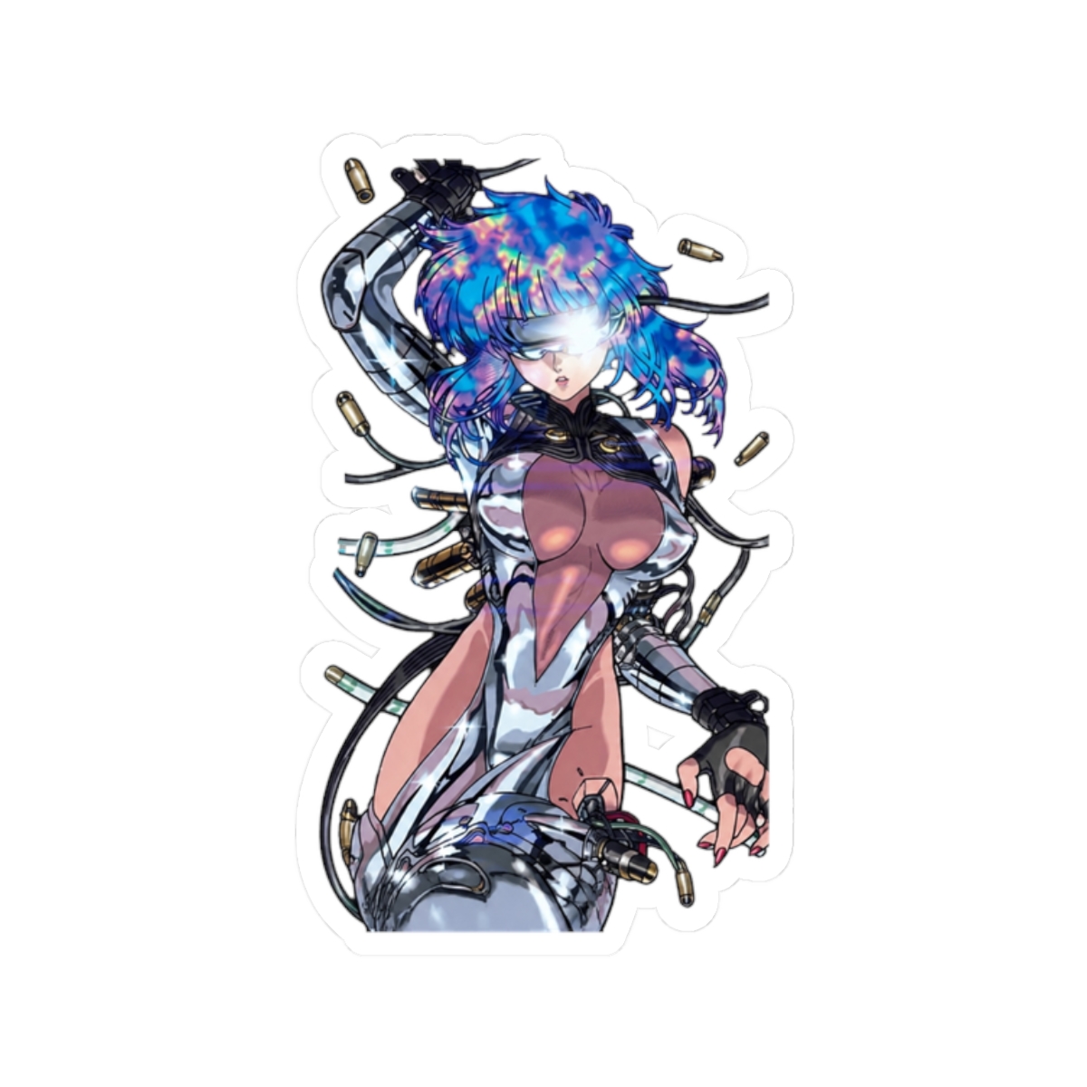 SaleLimitedPre-ownedPre-orderBack-orderOrder ClosedGhost in the Shell TGITS Motoko Kusanagi Outdoor Compatible StickerCOSPA770 JPY - alternate angle 3, merchandise