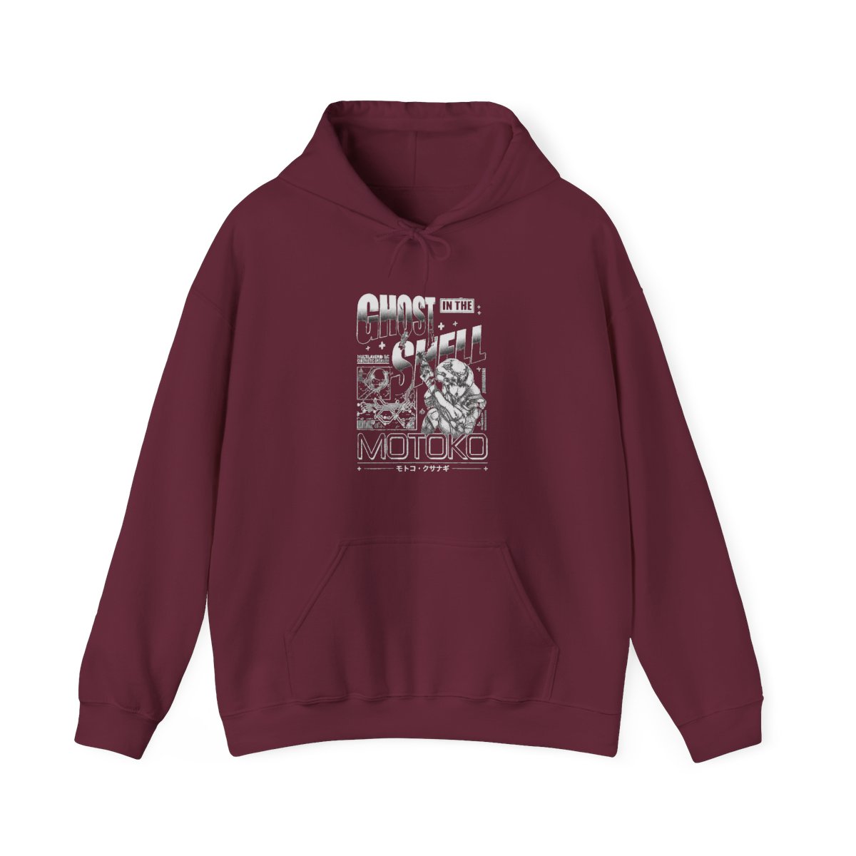 Ghost in the Shell Grid Ghost Mineral Wash Hoodie
