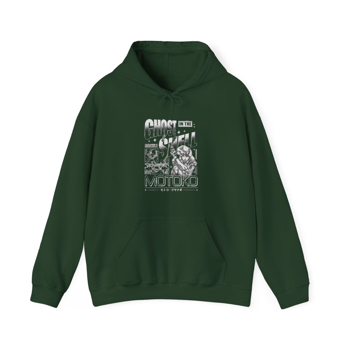Ghost in the Shell Grid Ghost Mineral Wash Hoodie - alternate angle 5, merchandise