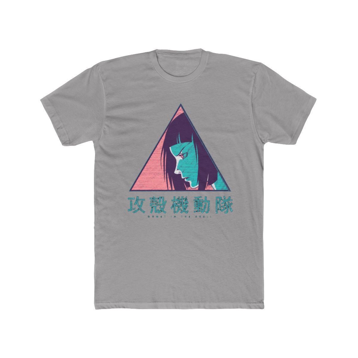 024 GITS cyan T Shirt | Ghost in the Shell - alternate angle 2, merchandise