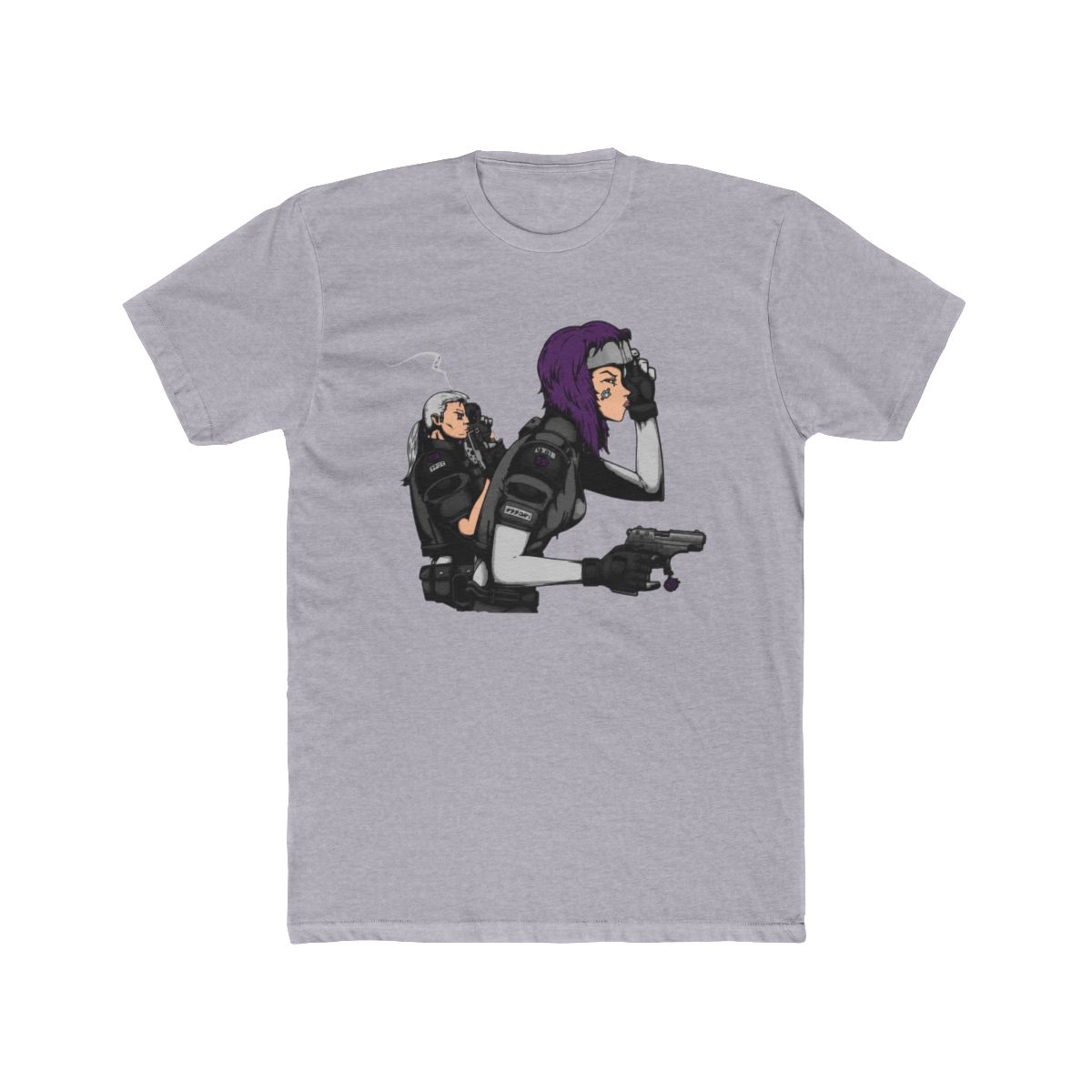 Tachikoma Girl - Purple T Shirt | Ghost in the Shell - alternate angle 5, merchandise