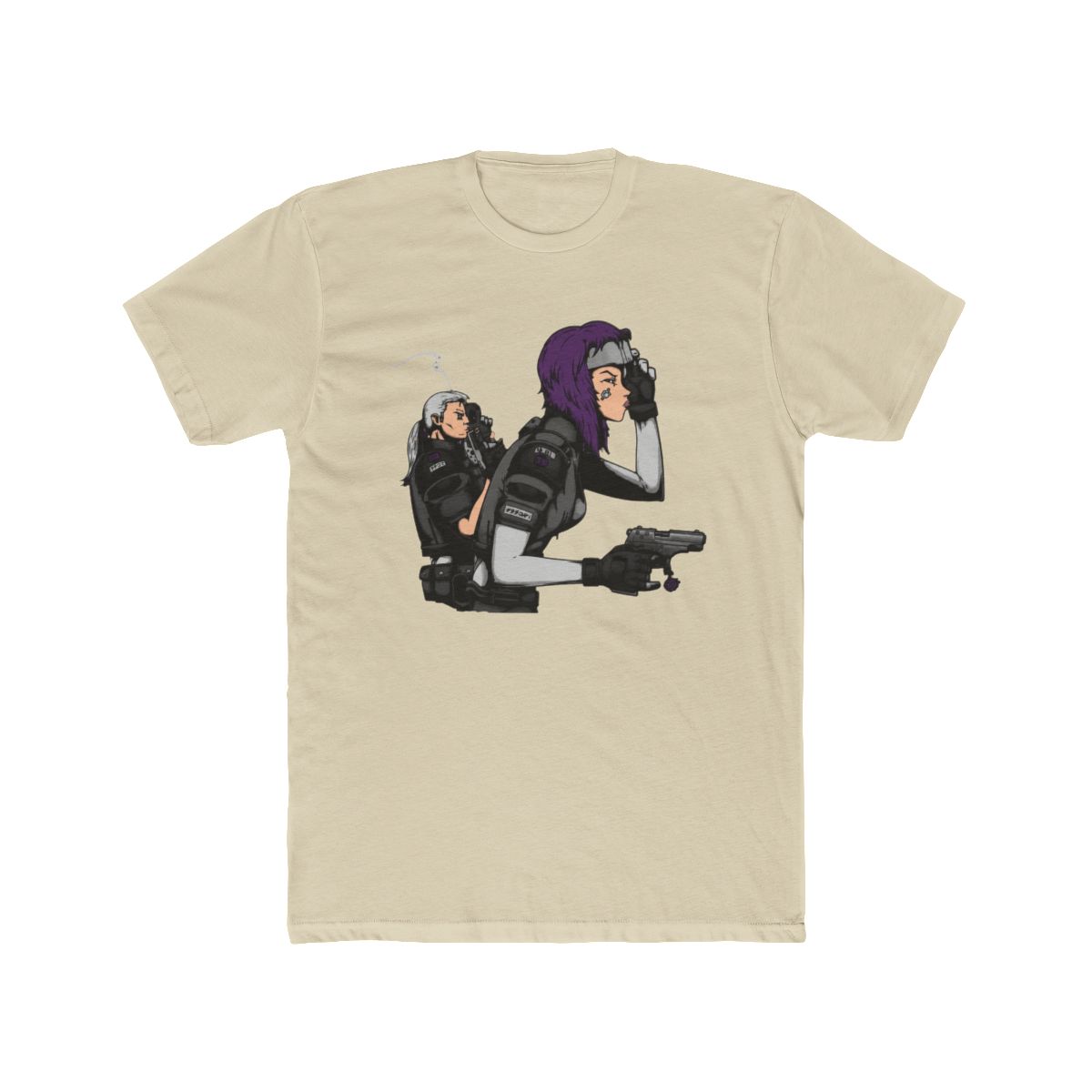 Tachikoma Girl - Purple T Shirt | Ghost in the Shell - alternate angle 4, merchandise