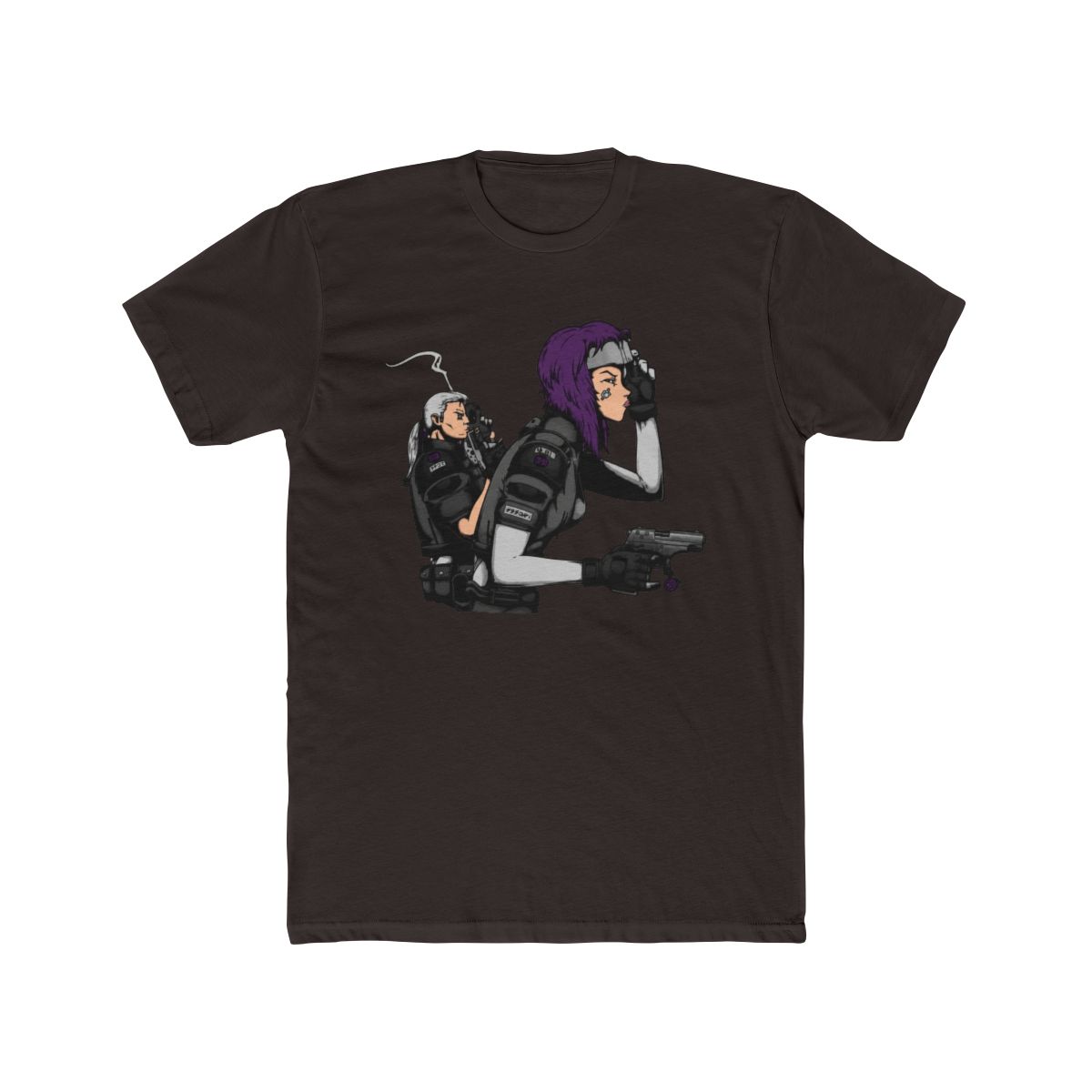 Tachikoma Girl - Purple T Shirt | Ghost in the Shell - alternate angle 3, merchandise