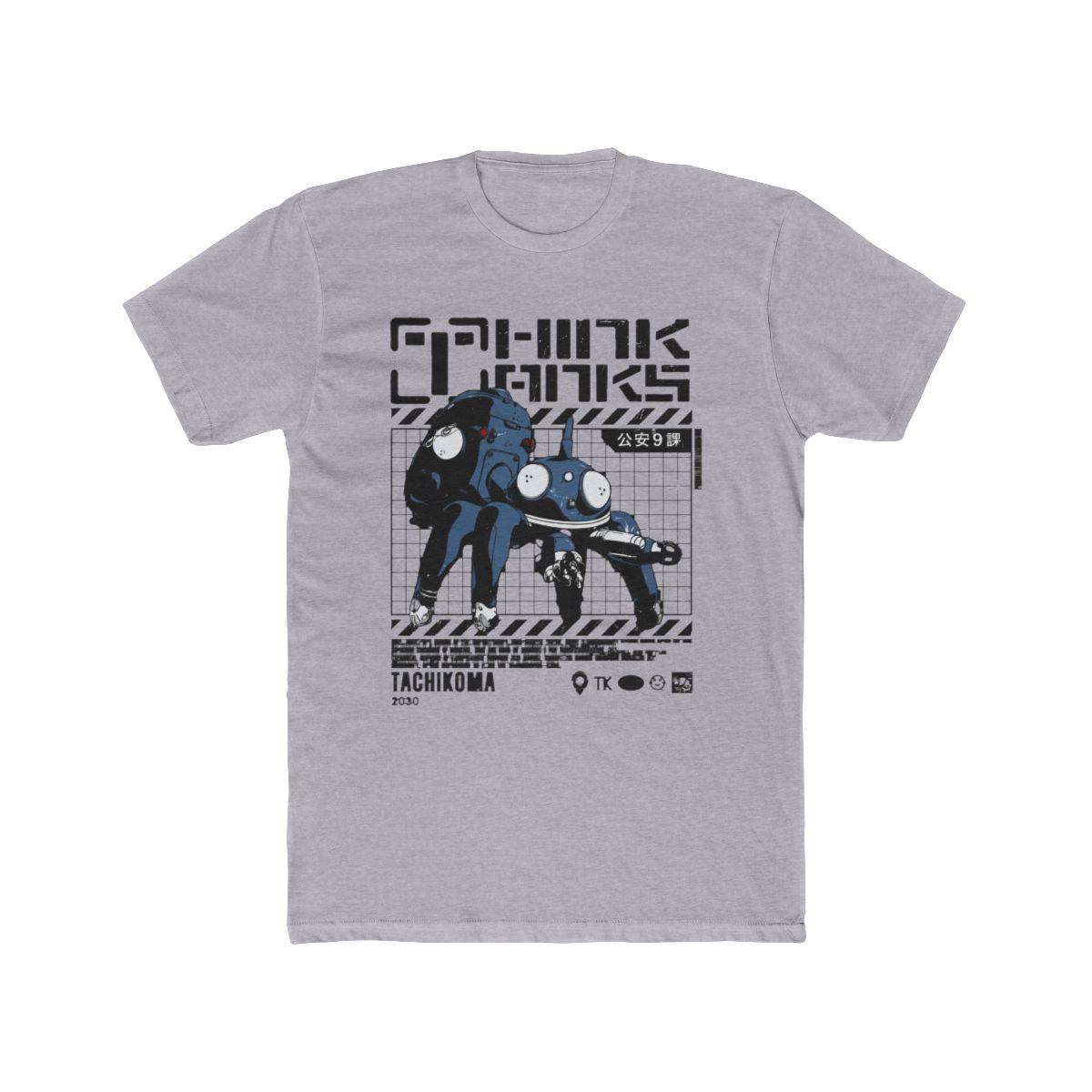 Ghost in The Shell Stand Alone Complex - Think Tanks Tachikoma T Shirt White - alternate angle 4, merchandise