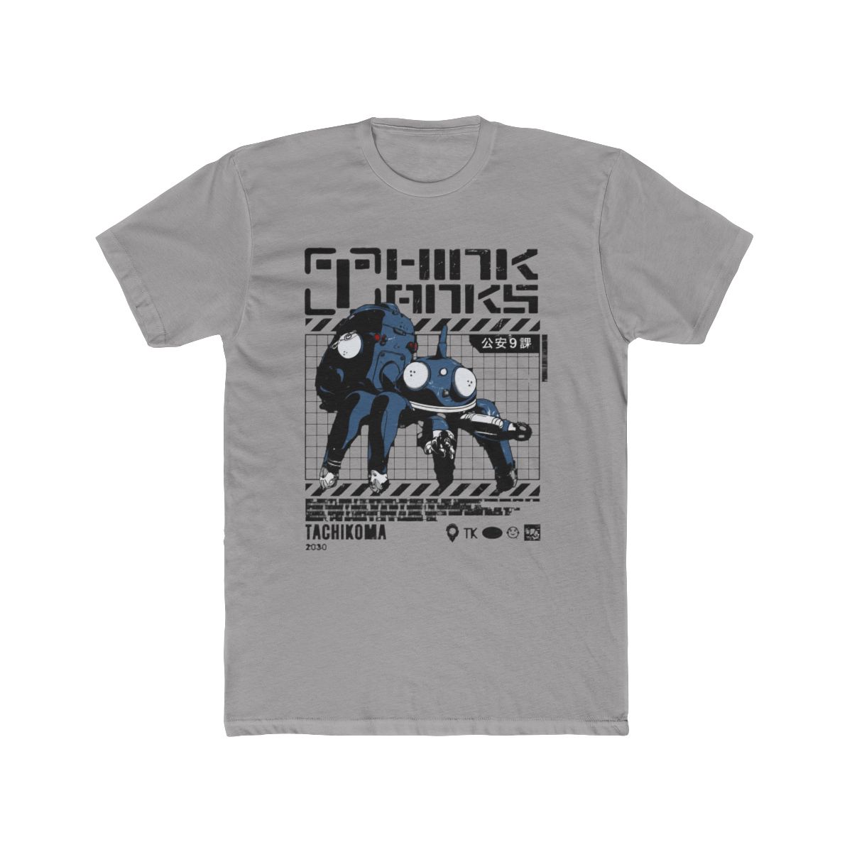 Ghost in The Shell Stand Alone Complex - Think Tanks Tachikoma T Shirt White