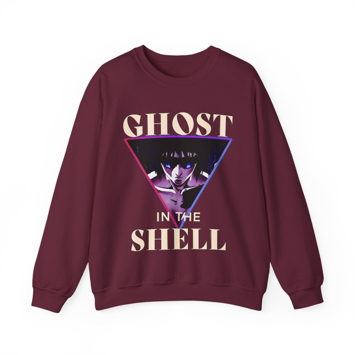 Ghost-In-The-Shell Crewneck T-Shirts | Ghost in the Shell - alternate angle 5, merchandise