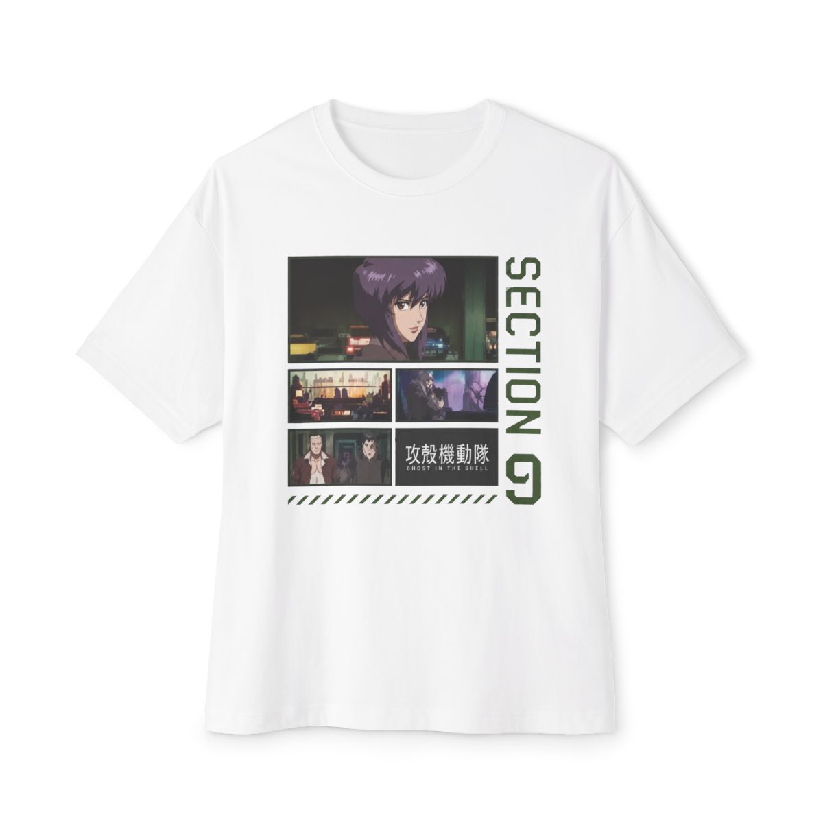 Ghost in the Shell Sectino 9 Collage Girls Oversized T-Shirt - Official T-Shirts merchandise