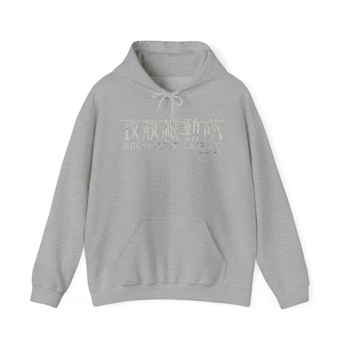 Ghost in the Shell Stand Alone Complex Logo Mineral Wash Hoodie - alternate angle 2, merchandise