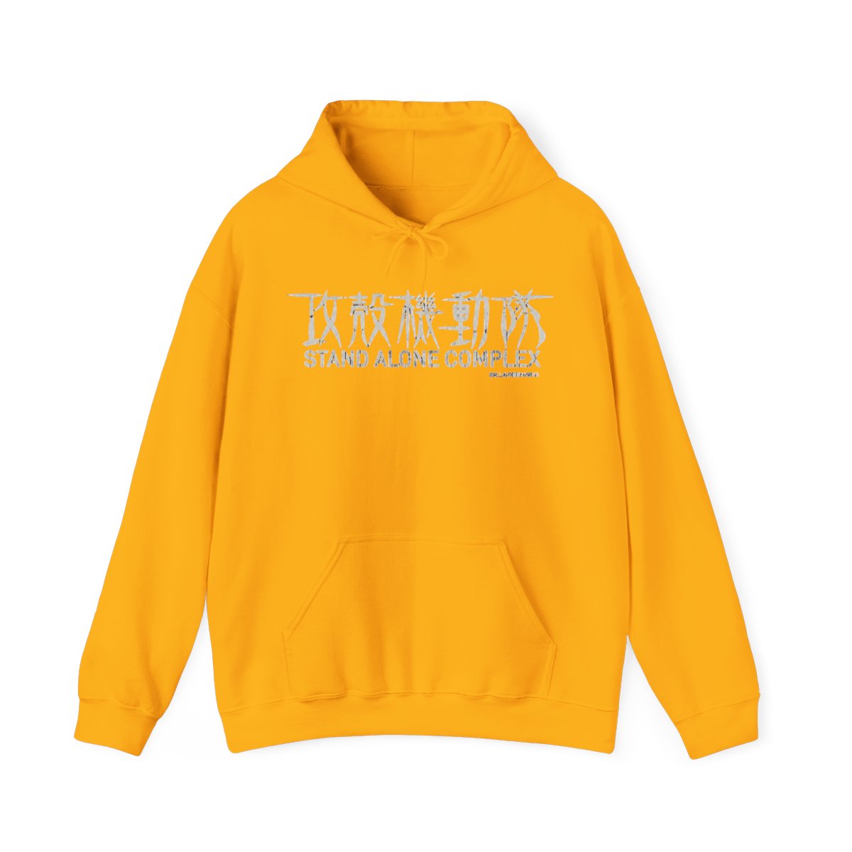 Ghost in the Shell Stand Alone Complex Logo Mineral Wash Hoodie - alternate angle 3, merchandise