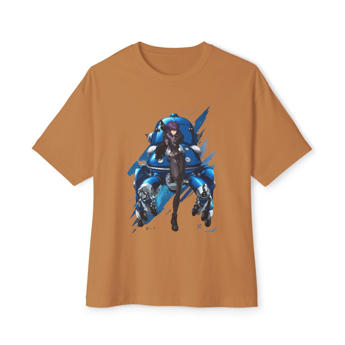 Ghost in the Shell Motoko Guns Tachikomas Girls Oversized T-Shirt - alternate angle 5, merchandise