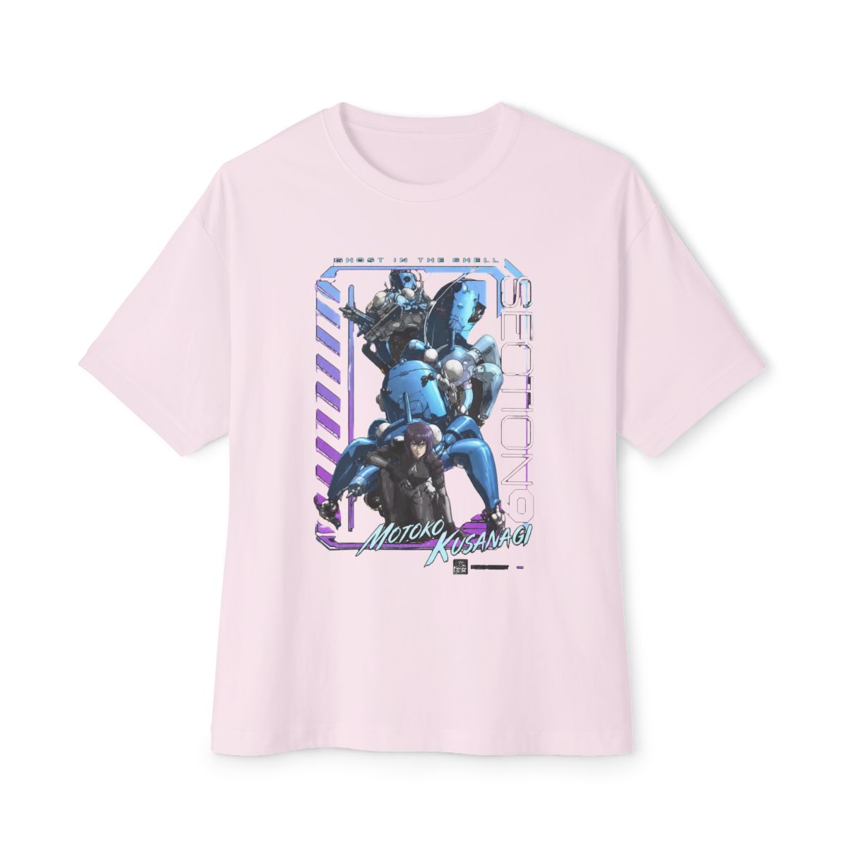 Ghost in the Shell Digi Framed Girls Oversized T-Shirt - alternate angle 2, merchandise