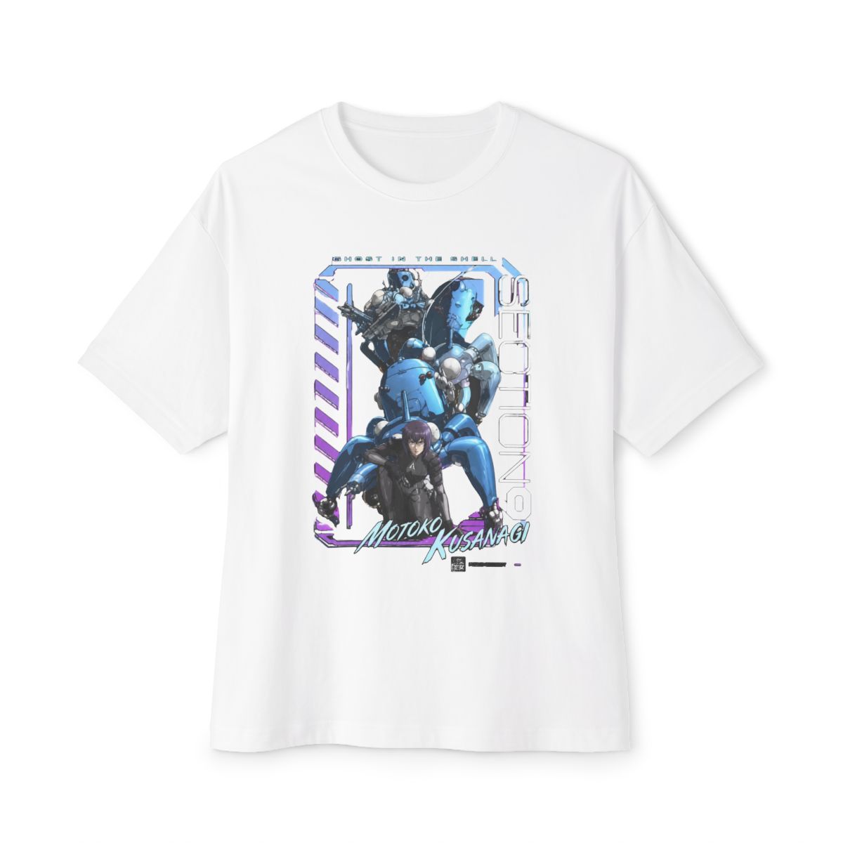 Ghost in the Shell Digi Framed Girls Oversized T-Shirt - Official T-Shirts merchandise