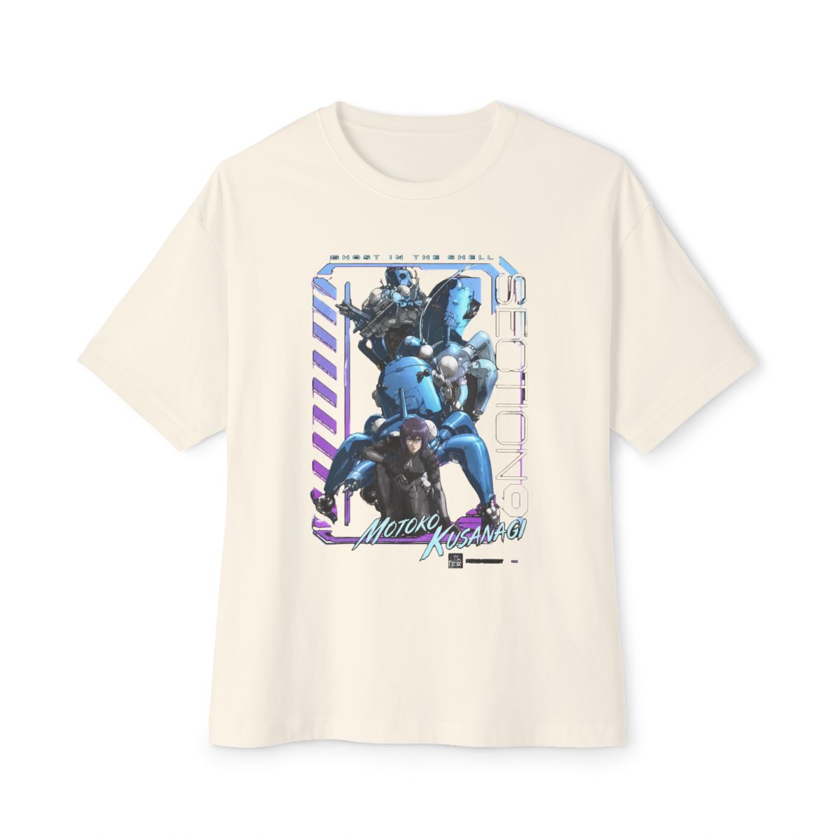 Ghost in the Shell Digi Framed Girls Oversized T-Shirt