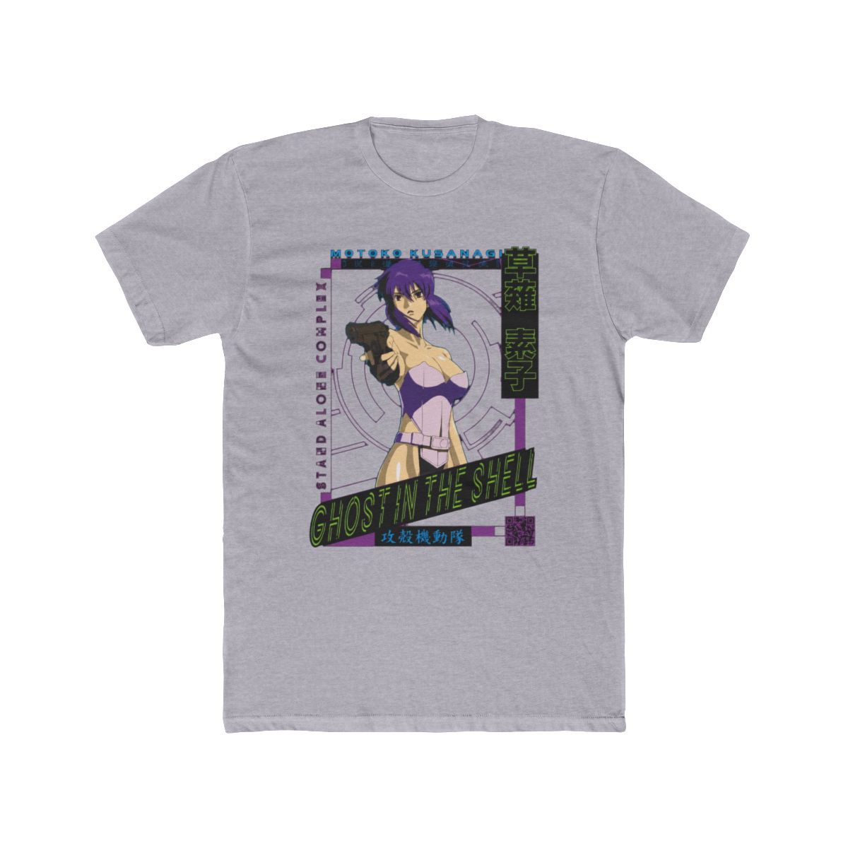 Motoko Kusanagi | IKIGAISEKAI - V2 T Shirt | Ghost in the Shell - alternate angle 5, merchandise
