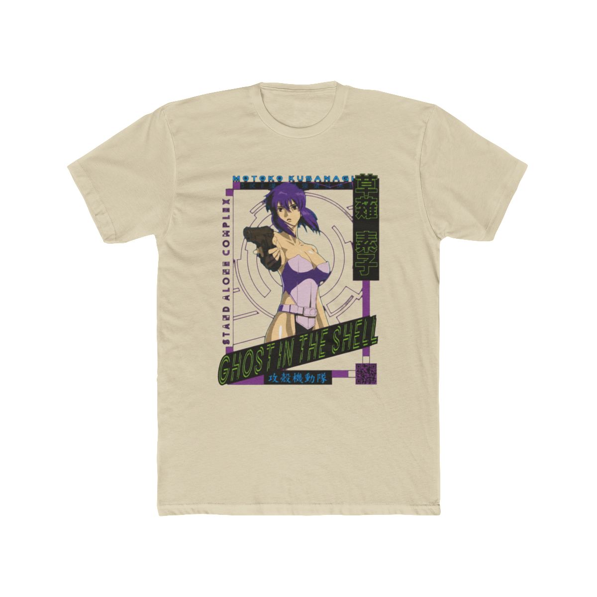 Motoko Kusanagi | IKIGAISEKAI - V2 T Shirt | Ghost in the Shell - alternate angle 4, merchandise